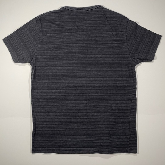 Arizona Jean Company ® Mens Gray V-Neck Henley Button Down T-Shirt - Size Medium - Picture 2 of 4